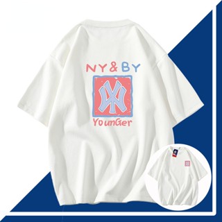 เสื้อยืดแขนสั้น Mlb ทรงหลวม แฟชั่นฤดูร้อน สําหรับผู้ชาย