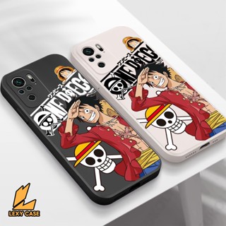 เคสโทรศัพท์มือถือ ซิลิโคนนุ่ม ลายอะนิเมะวันพีซ Monkey D Luffy สําหรับ Xiaomi Redmi 9 9A 9C 9T 10 10A 10C Note 5A Poco X3 M3 F4