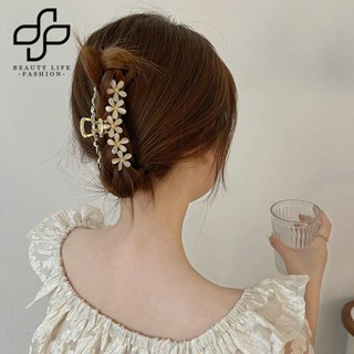 Beautylifefashion กิ๊บติดผม ขนาดใหญ่ เครื่องประดับผม หวาน หรูหรา ปู คลิปส่องแสง