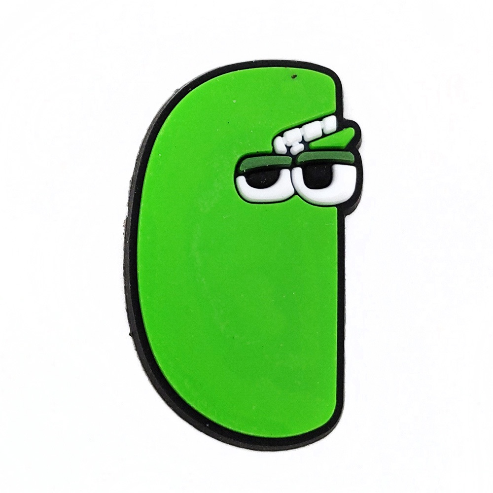 สําหรับ Crocs Jibbitz Pins น่ารัก 26 ตัวอักษร AZ หมายเลข 0-9 DIY รองเท้าปุ่ม Charm