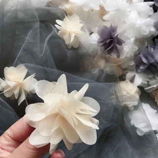 20 ชิ้นชีฟองคลัสเตอร์ดอกไม้แพทช์ซ่อม DIY กว้าง 5.5 ซม.
