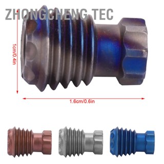 Zhongcheng Tec จี้ลูกปัดมีดโลหะผสมไทเทเนียมสำหรับเชือกสร้อยข้อมือ Paracord เชือกเส้นเล็กกลางแจ้ง