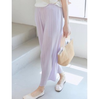 Best Seller!! มาเพิ่ม 40สี 2MUAY PLEAT กางเกงขายาวอัดพลีทคุณภาพ สำหรับผู้สูง165+ รุ่น CX90004F 40สี FREE SIZE ทรงตรงข...