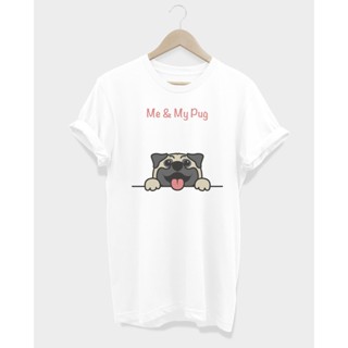 เสื้อยืดคอกลมลาย Me &amp; My Pug_02