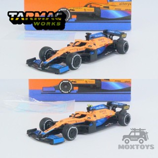 Tarmac Works 1:64 2021 F1 McLaren MCL35M ผู้ชนะชาวอิตาลี #3 มิติ Ricciardo / #โมเดลรถยนต์ 4 L.Norris Diecast