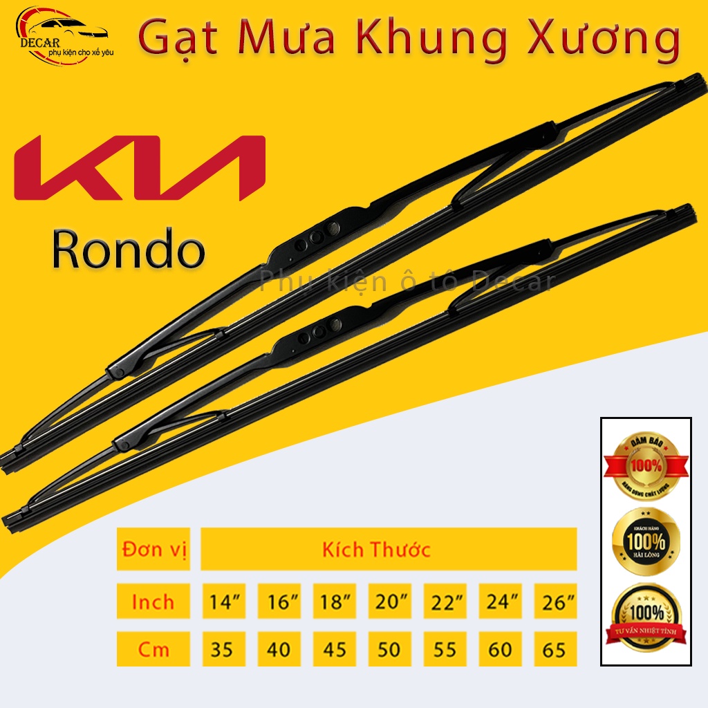 [KIA RONDO] ที่ปัดน้ําฝน Skeleton, ที่ปัดน้ําฝน Kia Rondo, ที่ปัดน้ําฝนรถยนต์, แถบปัดน้ําฝน