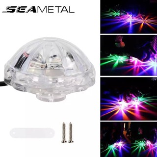 SEAMETAL ไฟแชสซีรถจักรยานยนต์ LED 12V แฟลชโคมไฟรถบรรยากาศไฟสากล Strobe ไฟ RGB ไฟตกแต่ง