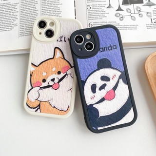 เคสโทรศัพท์มือถือ ซิลิโคนนิ่ม TPU กันรอยเลนส์กล้อง ลายแพนด้าตลก สําหรับ Samsung A23 A32 A52 A52s A53 5G S20 S21 S22 S23 Plus Ultra FE | Xmd 096