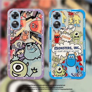 ใหม่ เคสโทรศัพท์มือถือ ซิลิโคนนิ่ม TPU บางมาก กันกระแทก ลายการ์ตูนมอนสเตอร์ มหาวิทยาลัย สร้างสรรค์ สําหรับ Oppo Reno8 T 5G 4G 2023 Reno 8T