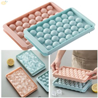 【VARSTR】Ice Cube Tray With Lid Ice Cube Mold-Circle Ice Cube For Making Cocktail Whiskey