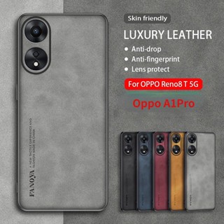 เคสโทรศัพท์มือถือหนังแกะ กันกระแทก ป้องกันกล้อง หรูหรา สําหรับ OPPO Reno8T A1Pro 5G Reno 8T 8 T RenoA1 Pro 2023