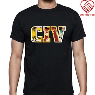 Qiuy5 {พร้อมส่ง เสื้อยืด ผ้าฝ้าย 100% พิมพ์ลาย Civ Rock พลัสไซซ์ XS-6XL สําหรับผู้ชาย ของขวัญคริสต์มาส