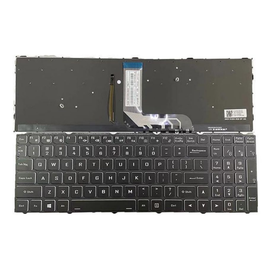 แป้นพิมพ์สําหรับ Backlit US Clevo N960SC N960SDS N960SF1 N960TD N960TF NH50AC NH50DB NH50DC RGB pxb3