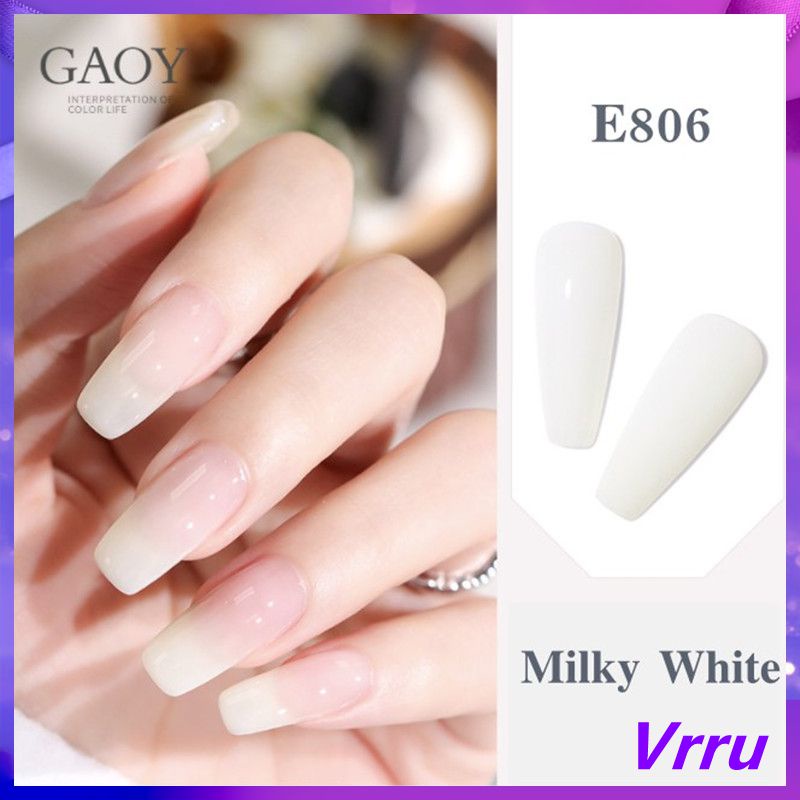 GAOY รุ่น สีขาว สีดำ สีขาวงาช้าง สีขาวนม สีขาวกะทิ, พร้อมส่ง สีเจล Gaoy White Series โทนสีขาว สีเจลข