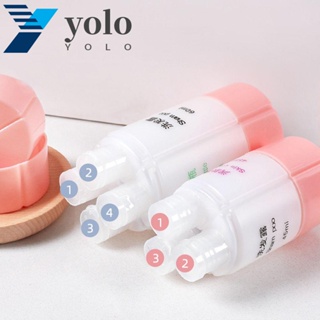 Yolo ขวดสเปรย์น้ําหอม โลชั่น แชมพู 3 in 1 เติมได้ ใช้ซ้ําได้ สําหรับเดินทาง