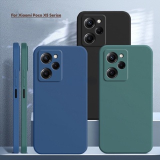 เคสโทรศัพท์ซิลิโคน TPU แบบนิ่ม ทรงสี่เหลี่ยม กันกระแทก สําหรับ Xiaomi Poco X5 Pro X5Pro X 5 5G 2023