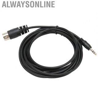 Alwaysonline 90° MIDI 7 Pin DIN Extension Cable 7 Pin DIN Male To DC 3.5mm Male