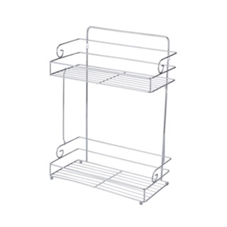 Iris ตะแกรงชั้นวางของอเนกประสงค์ 2 ชั้น รุ่น PQS-TQ-0801B ขนาด 20.5x25x12.5 ซม.