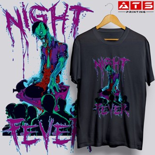 เสื้อผู้ชายเท่ - เสื้อยืด Unisex Night Fever ออกแบบเสื้อผ้าเสื้อผ้าสําหรับเสื้อเชิ้ตผู้ชายและผู้หญิง