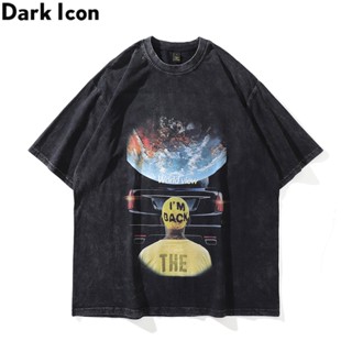 เสื้อยืดแขนสั้น ผ้าฝ้าย ทรงหลวม พิมพ์ลายกราฟฟิค Dark Icon สไตล์ฮิปฮอป สตรีท ฮาราจูกุ แฟชั่นฤดูร้อน สําหรับผู้ชาย 20_04