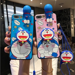 เคสโทรศัพท์มือถือ Tpu นิ่ม กันกระแทก ลายการ์ตูนโดราเอมอน พร้อมสายคล้อง สําหรับ Redmi Note11 Note10 Note9 Pro Max Note8 Note7 Note6 Note5 Pro Note4 Note4X Note 11S 10S 9S