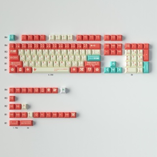 Gmk SPY x FAMILY ปุ่มกดคีย์บอร์ด 130 คีย์ Pbt ภาษาอังกฤษ สําหรับคีย์บอร์ด Mechanical 61 64 68