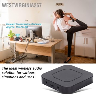  Westvirginia267 ตัวรับส่งสัญญาณ Bluetooth ไร้สาย BT-13 พร้อมสายสัญญาณเสียงและสายไฟ USB สำหรับระบบเครื่องเสียงภายในบ้านของทีวี