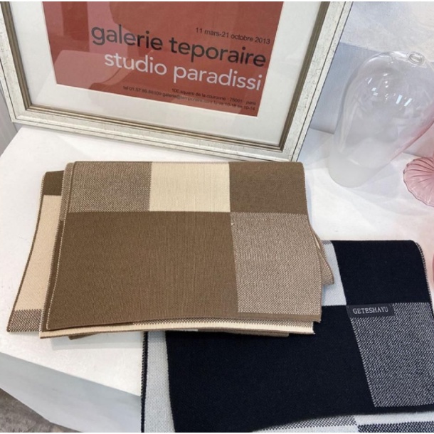 ผ้าพันคอลําลอง ลายสก๊อต ให้ความอบอุ่น เข้ากับทุกการแต่งกาย สไตล์ญี่ปุ่น สําหรับผู้ชาย - รูปที่ 7