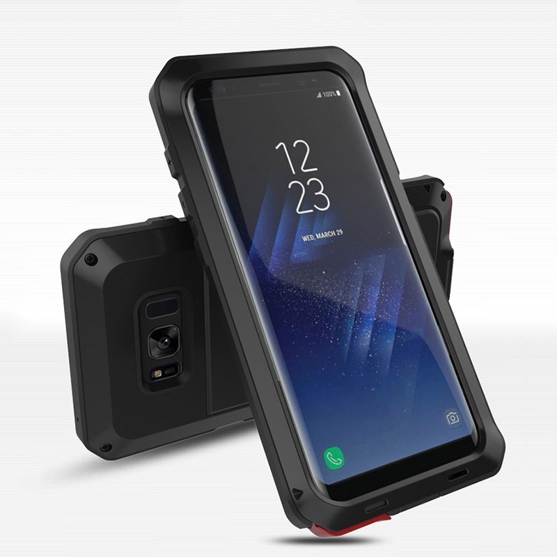 Samsung Galaxy S6 S7 edge S8 S9 Plus เคสโทรศัพท์ เกราะ โลหะ ป้องกัน ทนทาน เต็มรูปแบบ สําหรับเคสกันกระแทก