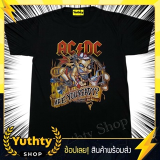 เสื้อวง ACDC หมวกแดง เสื้อยืดแฟชั่นวินเทจ90 ไม่มีตะเข็บข้าง ใส่ได้ทั้งชายและหญิง_01