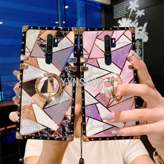 Yyn เคสโทรศัพท์มือถือ กันกระแทก ประดับเพชร พร้อมสายคล้อง สําหรับ OPPO A9 2020 A5 2020 A11X F7 A96 A36 A76