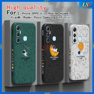 เคส infinix hot 11 เคส infinix hot 10S 10i 11 play 10 play 9 play 11S Nfc 12 play 12i 20 5G 20 play infinix hot 20i เคสโทรศัพท์มือถือ ลายนักบินอวกาศ Nasa สําหรับ TKRC