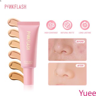 Pinkflash น้ําหนักเบา All - Day รองพื้นเนื้อแมทติดทนนาน yuee