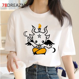 baphomet tshirt summer top male streetwear couple clothes white t shirt ulzzang 2022 summer top clothes ulzzang_01