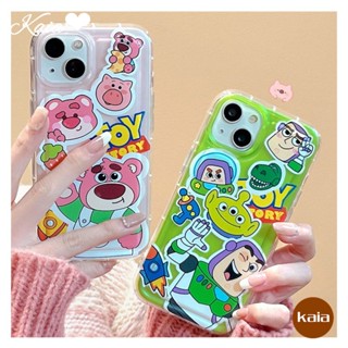 เคสโทรศัพท์มือถือ Tpu นิ่ม ปิดด้านหลัง กันกระแทก ลายการ์ตูนหมีสตรอเบอร์รี่น่ารัก สําหรับ iPone 11 13 12 14 Pro Max XR X XS Max SE 2020 7 6s 6 8 Plus