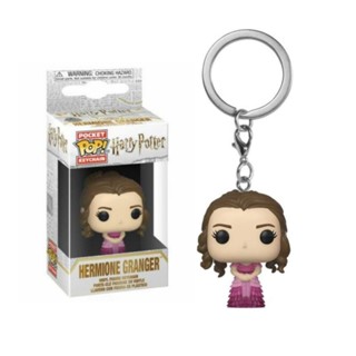 Funko Pop! พวงกุญแจ ฟิกเกอร์ Harry Potter Hermione Granger Yule Ball ขนาดเล็ก