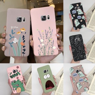 เคสมือถือ ลายไดโนเสาร์ ดอกเดซี่ กันกระแทก สําหรับ Samsung galaxy S6 Edge G925 Samsung galaxy S6 Edge G925