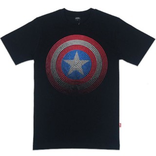 เสื้อยืดลิขสิทธิ์ มาร์เวล กัปตันอเมริกา Captain america MARVEL-9237-BL