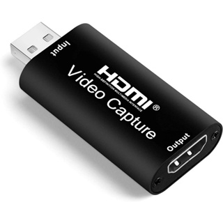 HDMI Capture Card USB2.0 สามารถบันทึกวิดีโอและเสียงจากอุปกรณ์ต่างๆได้ 1080p/30FPS HD Capture[3]-กล่องเล็ก