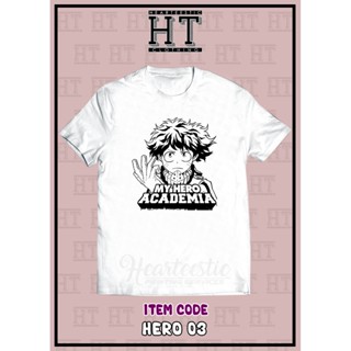 Mowei7 {พร้อมส่ง} เสื้อยืดแขนสั้นลําลอง ผ้าฝ้าย 100% พิมพ์ลายอนิเมะ Hero Academia Boku No Hero พลัสไซซ์ ของขวัญวันเกิด ส