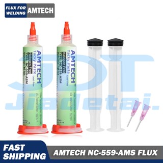 Amtech NC-559-ASM ฟลักซ์ 10cc ไม่เป็นขุย สําหรับเชื่อมบัดกรี SMD BGA