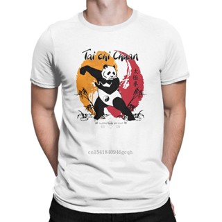 Men T-Shirt Tai Chi Chuan Practice Tai Chi Yin Yang Amazing Cotton Tees Short Sleeve Tao Panda T Shirt_07