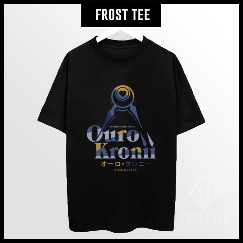 Hololive Ouro Kronii (Black/White) เสื้อยืดแขนสั้น ไม่ซ้ําใคร สวย ราคาถูก HOT สุดๆ