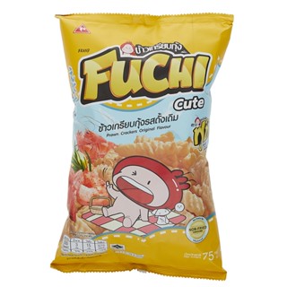 ฟูชิคิ้วท์ข้าวเกรียบกุ้งรสดั้งเดิม FUCHI 75 ก.CUTE PRAWN CRACKERSORIGINAL75G.