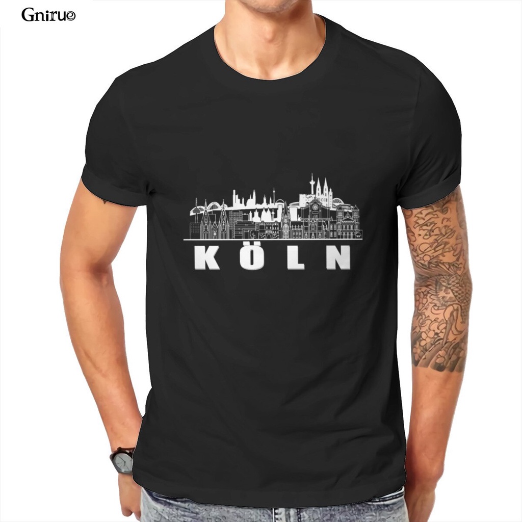เสื้อยืด ผ้าฝ้าย 100% พิมพ์ลายการ์ตูนอนิเมะ Tri-Blend Cologne germany town city Káln germany สําหรับผู้ชาย ผู้หญิง 2022