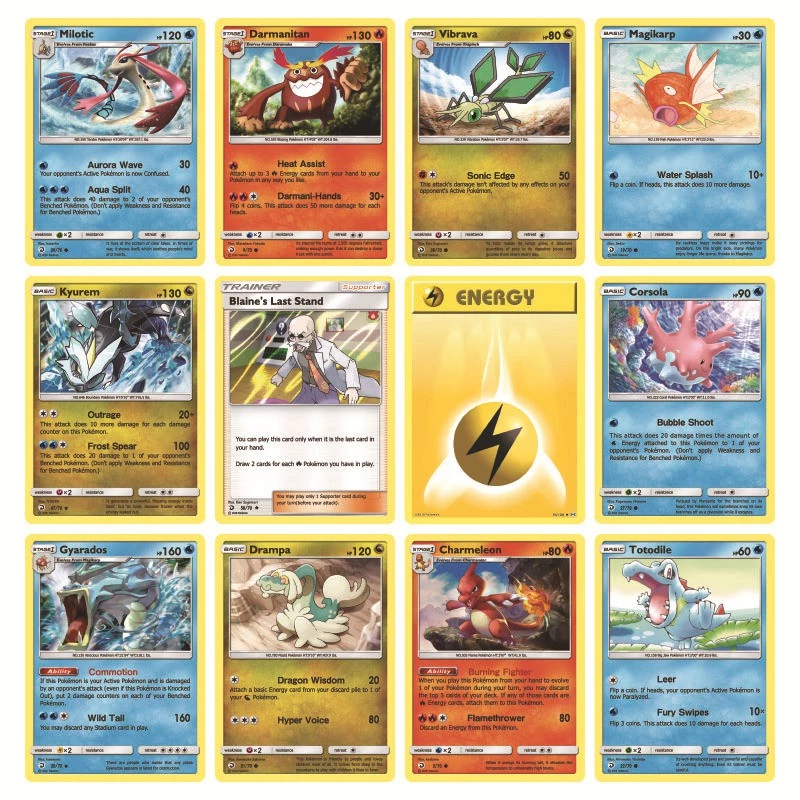 การ์ดโปเกมอน (8 1 ใบ) (เวอร์ชั่นภาษาอังกฤษ) Sun & Moon lost Thunder Dragon Majesty trading สําหรับเด็ก และผู้ใหญ่ เก็บสะสม 1 แพ็ค thumbnail 5