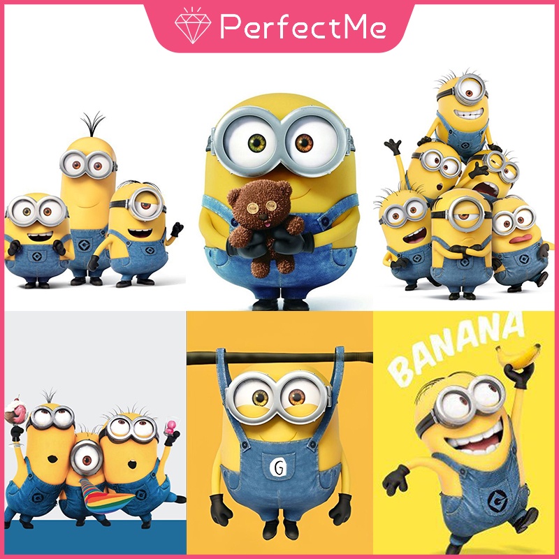 (พร้อมส่ง) ชุดงานปักครอสติชเม็ดบีด ทรงเพชร ลายมินเนี่ยน 5d ขนาด 30x40 ซม. สําหรับตกแต่งบ้าน DIY 卡通 5244