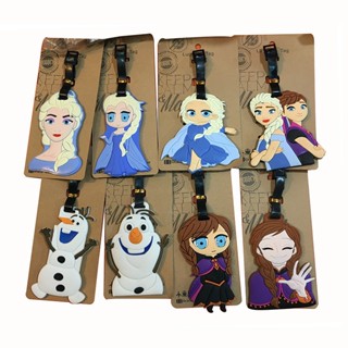 ป้ายแท็กกระเป๋าเดินทาง ลายการ์ตูนเจ้าหญิงเอลซ่า แอนนา Frozen Adventure Snow Treasure ขนาดเล็ก  luggage tag แท็กกระเป๋าเดินทาง แท็กกระเป๋า tag กระเป๋าเดินทาง