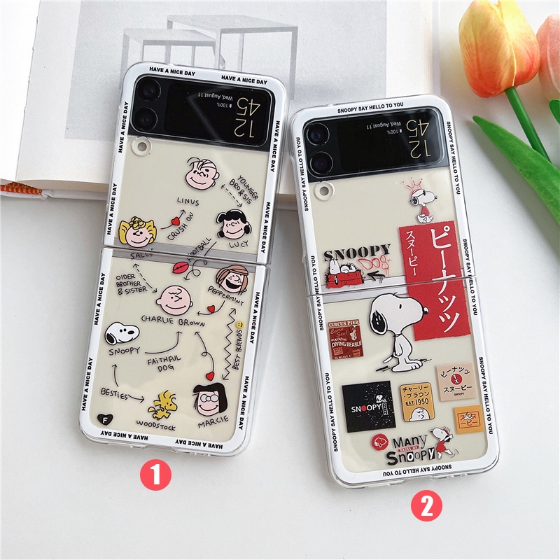 ใหม่ PC Hard Case สําหรับ Samsung Galaxy Z Flip7 FE 6 4 3 Flip5 5G ธีมการ์ตูนน่ารัก Full Encirclement ป้องกันความคิดสร้างสรรค์ปลอกสําหรับ Galaxy Z ฝาครอบ