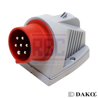 "DAKO PLUG" HTB517 ปลั๊กตัวผู้ติดลอย 7 ขา 6P+E (7Pole) 16A 400V IP44 6H